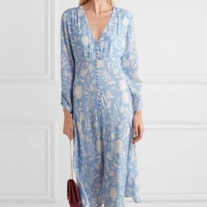 RIXO London Katie printed crepe midi dress, size Large